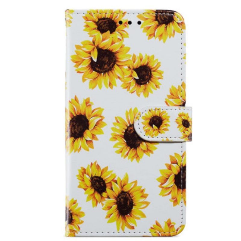 Κάλυμμα Google Pixel 7A με κορδονι Thong Sunflowers